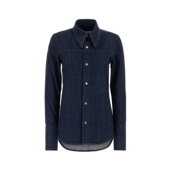 Ami Women Blue Denim Shirt